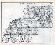 Iron County Map, Wisconsin State Atlas 1933c